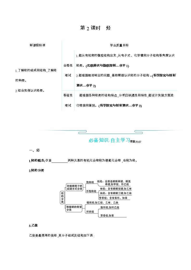 2020-2021学年高中化学新人教版必修第二册 第7章第2节乙烯与有机高分子材料第2课时学案第1页