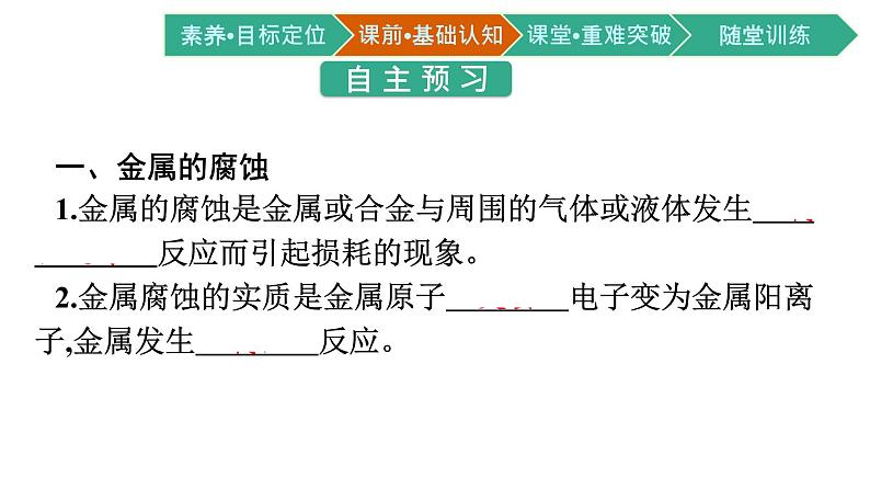 2021-2022学年高中化学新人教版选择性必修1 第四章第三节　金属的腐蚀与防护  课件（51张）04