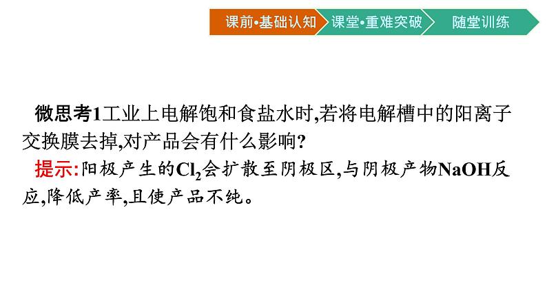 2021-2022学年高中化学新人教版选择性必修1 第四章第二节　电解池 第2课时　电解原理的应用  课件（54张）04