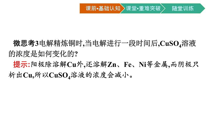 2021-2022学年高中化学新人教版选择性必修1 第四章第二节　电解池 第2课时　电解原理的应用  课件（54张）08