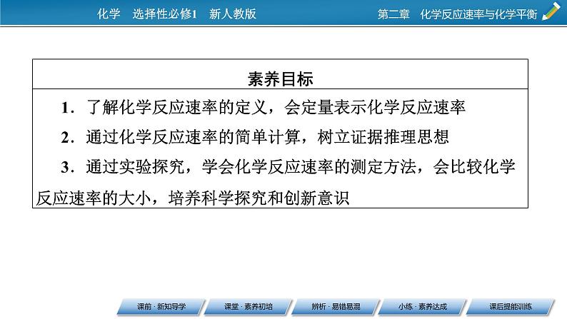 2021-2022学年高中化学新人教版选择性必修1 第2章第1节第1课时化学反应速率 课件（55张）07