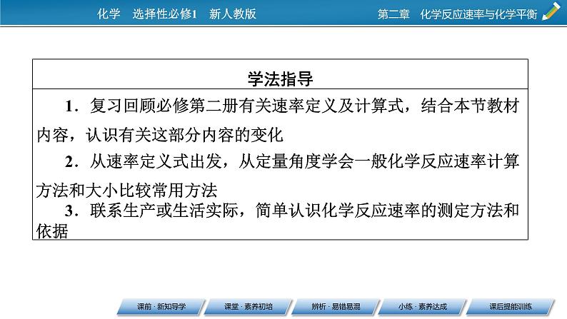 2021-2022学年高中化学新人教版选择性必修1 第2章第1节第1课时化学反应速率 课件（55张）08