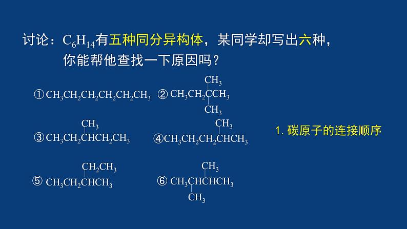 人教版 (新课标) 高中化学选修5  第1章  第3节  有机化合物的命名课件PPT第2页