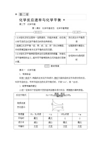 高中化学人教版 (2019)选择性必修1第二节 化学平衡第1课时学案