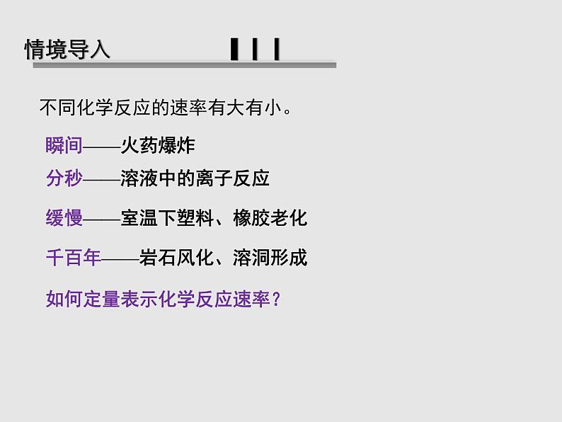 2020-2021学年高中化学新人教版选择性必修1 第二章第一节 化学反应速率（第1课时） 课件（28张）第3页