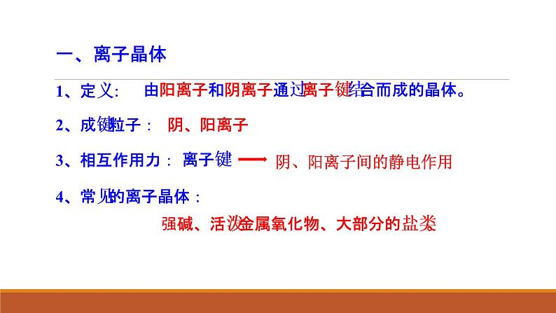 2021-2022学年高中化学新人教版选择性必修2 第3章 第3节金属晶体与离子晶体第2课时 课件（34张）第5页