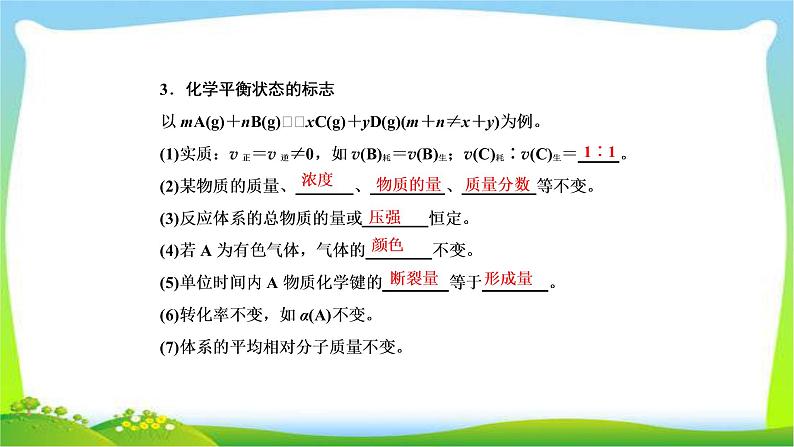 高中化学第一轮总复习7.22化学平衡化学平衡常数完美课件PPT第6页