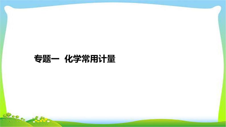 高考化学总复习专题一化学常用计量完美课件PPT第2页