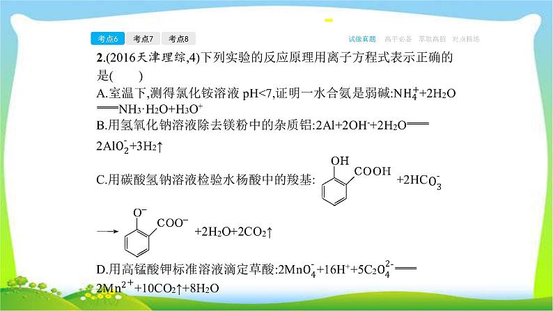 高考化学总复习专题三离子反应完美课件PPT第7页