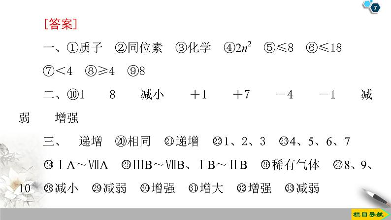 必修2化学新教材鲁科第一章原子结构元素周期表章末复习课ppt_307