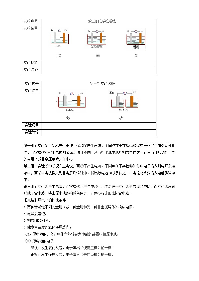 人教版高中化学必修二第5讲：化学能与电能学案第2页