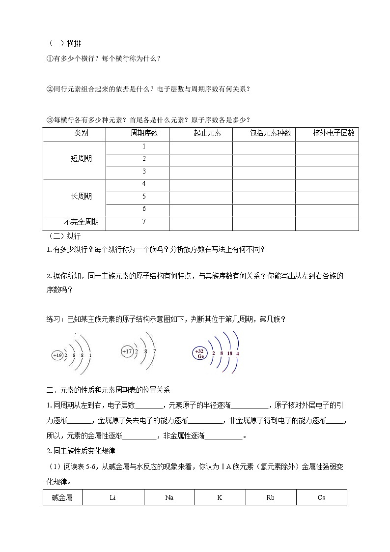 5.1.2 元素周期表 元素周期表的应用学案（2）-苏教版高中化学必修第一册02