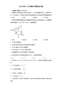 2021年湖北襄阳二中高一上学期期化学期末复习题（2019人教版必修一）