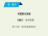 第15讲 化学实验基础知识-2022高考化学二轮复习高分冲刺课件