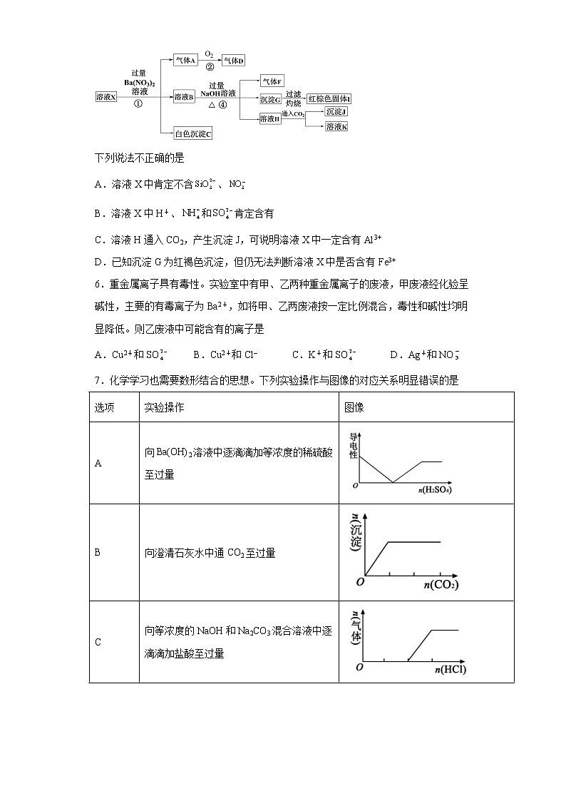 2021年湖北襄阳襄州一中高一上学期化学期末复习题教案02