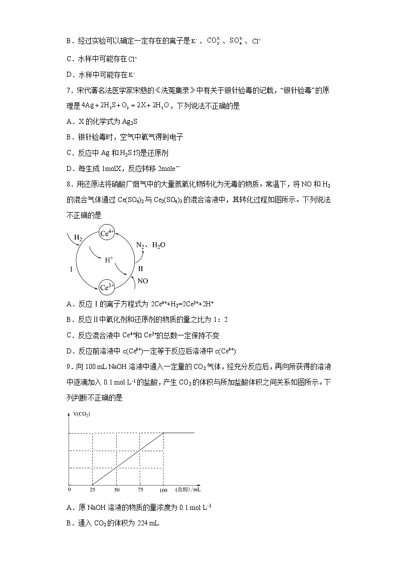 2021年高一上学期化学期末复习题（2019人教版化学必修一1）教案02