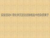 第五章实验活动4用化学沉淀法去除粗盐中的杂质离课件2021-2022学年高一化学人教版（2019）必修第二册