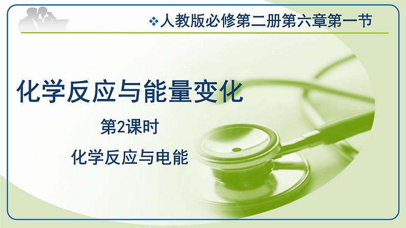 6.1.2化学反应与电能课件【新教材】2020-2021学年人教版（2019）高一化学必修二第1页