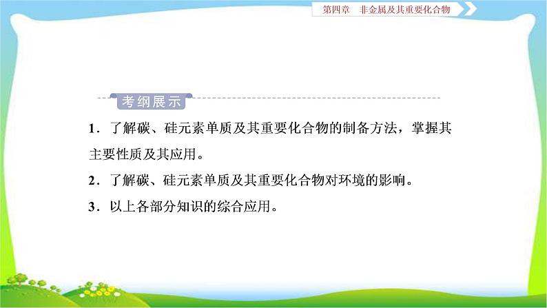 人教版高考化学二轮总复习碳、硅及无机非金属材料完美课件PPT第3页