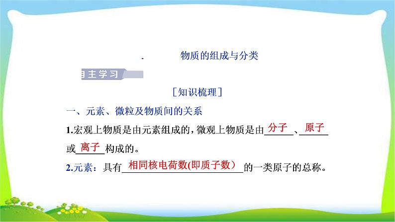 人教版高考化学二轮总复习物质的组成、性质和分类完美课件PPT第3页
