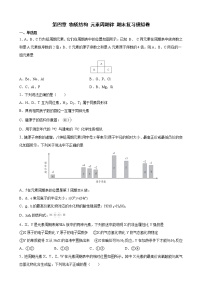 第四章+物质结构+元素周期律+期末复习模拟卷+++2021-2022学年高一上学期化学人教版（2019）必修第一册