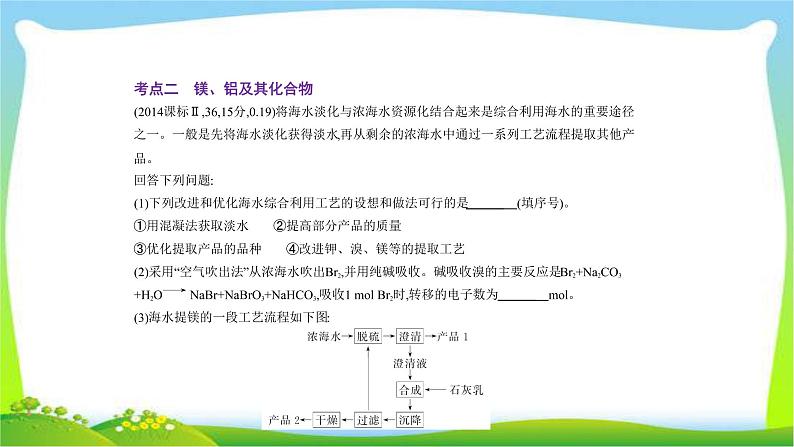 课标III卷B版高考二轮总复习化学专题十二钠、镁、铝及其化合物完美课件PPT第4页