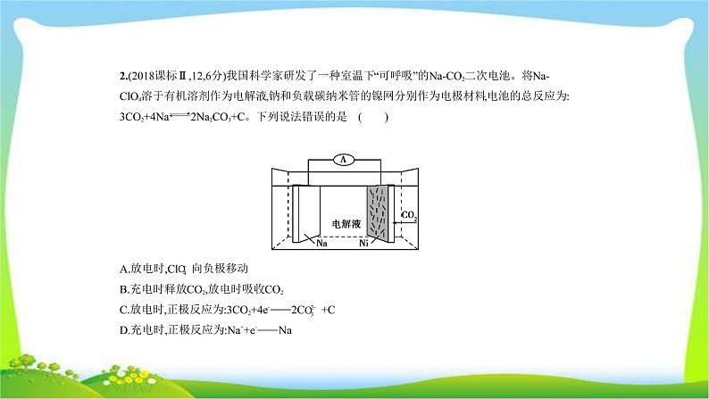 课标III卷B版高考二轮总复习化学专题十一电化学完美课件PPT第4页