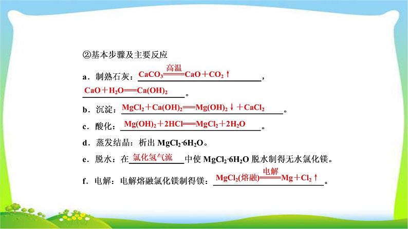 高中化学第一轮总复习4.14海水资源的综合利用环境保护与绿色化学完美课件PPT第8页