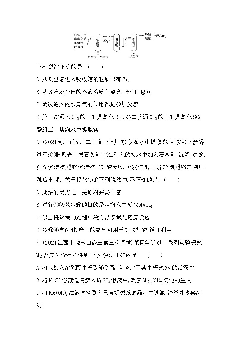 第三单元　海洋化学资源的综合利用-2022版化学必修第一册 苏教版（2019） 同步练习 （Word含解析）03