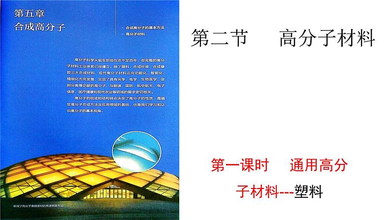 5.2.1高分子材料1课件【新教材】新人教版高二化学选择性必修三01