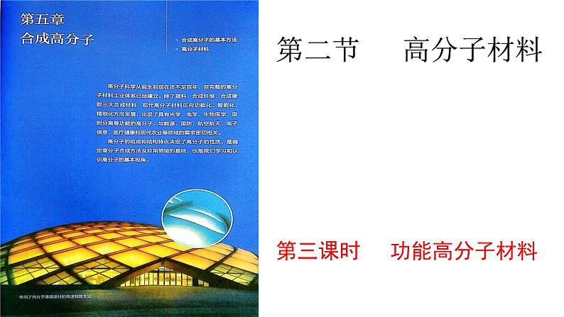 5.2.3高分子材料3课件【新教材】新人教版高二化学选择性必修三01