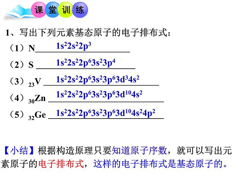 1.1原子结构(2)-2021-2022学年高二化学实用课件第7页