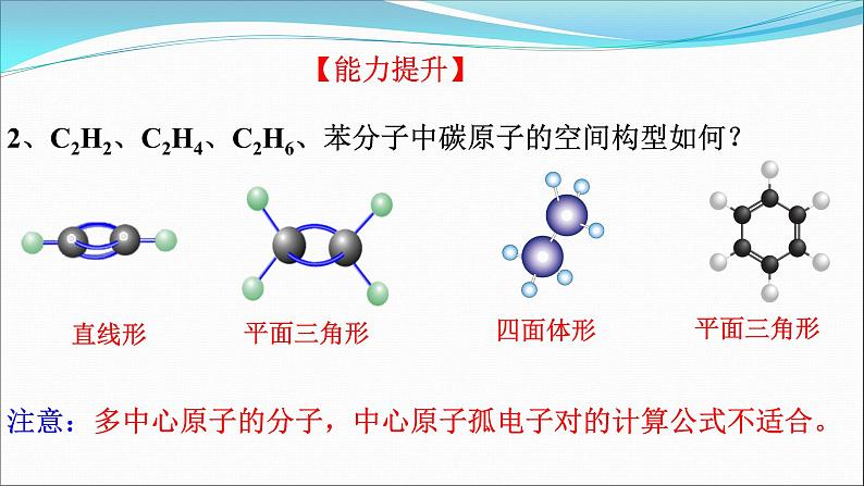 2.2分子的空间结构(2)-2021-2022学年高二化学实用课件（人教版2019选择性必修2）第2页