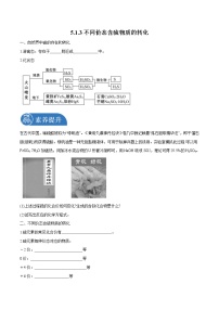 化学必修 第二册第五章 化工生产中的重要非金属元素实验活动5 不同价态含硫物质的转化学案设计