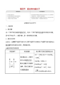 人教版 (2019)选择性必修2第四节 配合物与超分子学案设计