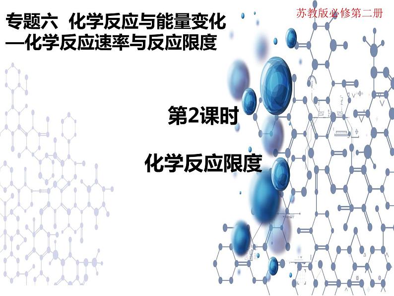 6.1.2化学反应的限度  课件【新教材】2021-2022学年苏教版（2019）高一化学必修第二册（24张）01