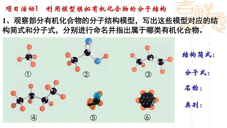 第1章微项目模拟和表征有机化合物分子结构课件-山东省滕州市第一中学2021-2022学年鲁科版（2019）高中化学选择性必修303