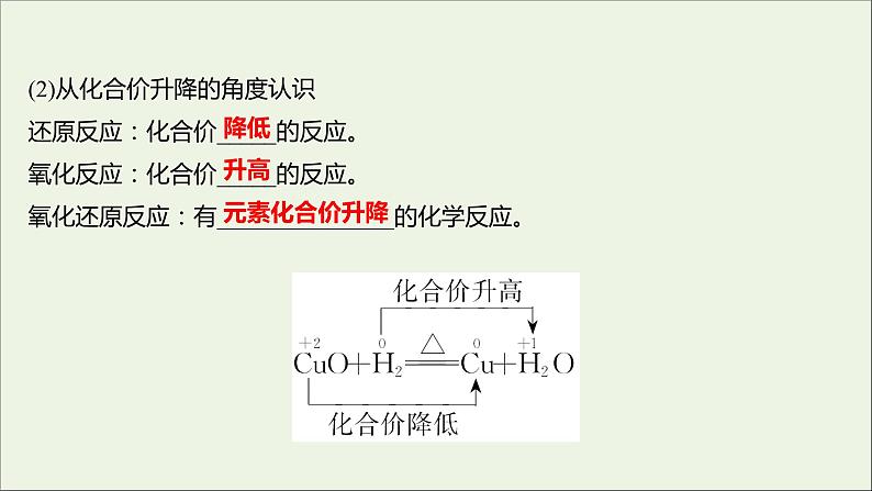 高中化学第二章化学物质及其变化第三节第1课时氧化还原反应教学课件新人教版必修104