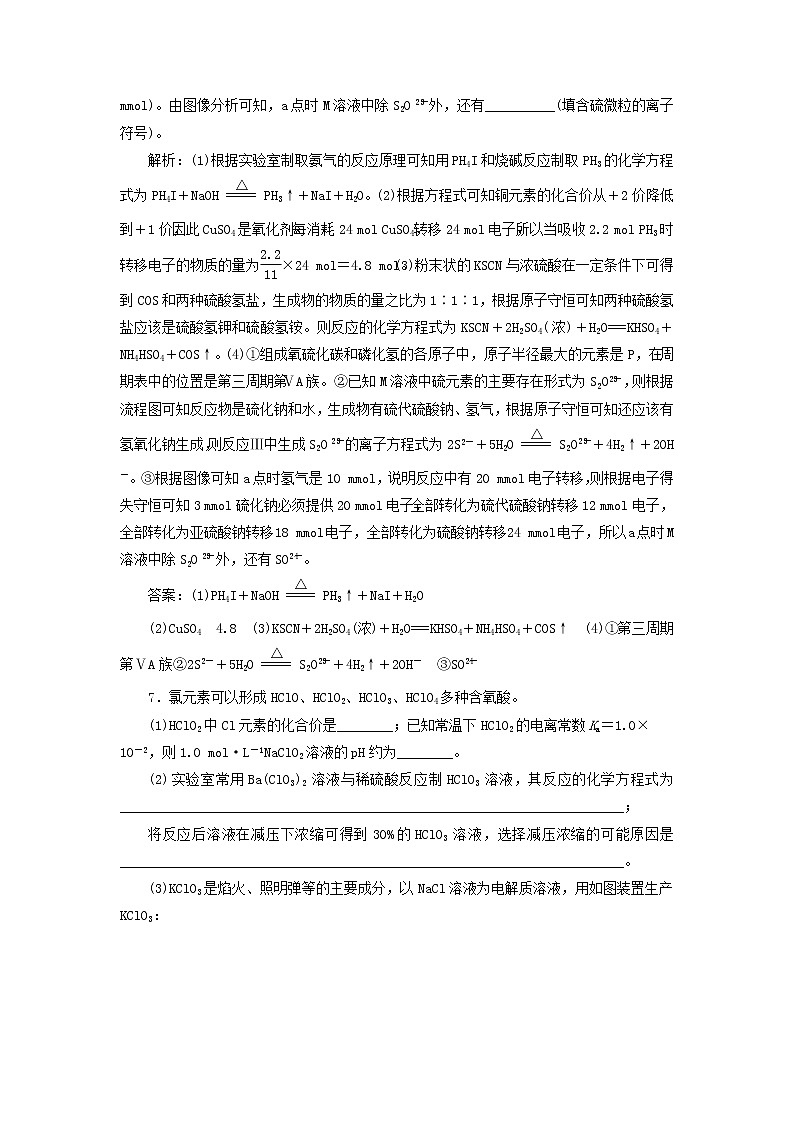 2022届高考化学一轮复习跟踪检测26归纳拓展__非金属的氢化物和含氧酸含解析03