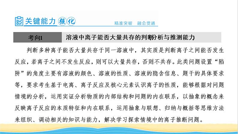 高考化学一轮复习第2章化学物质及其变化第5讲离子共存与离子推断课件第3页