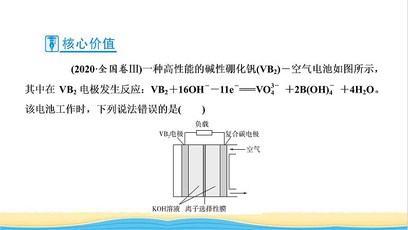 高考化学一轮复习第6章化学反应与能量第4讲新型化学电源及分析课件07