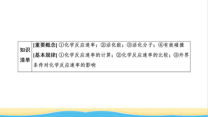 高考化学一轮复习第7章化学反应速率和化学平衡第1讲化学反应速率及影响因素课件第6页