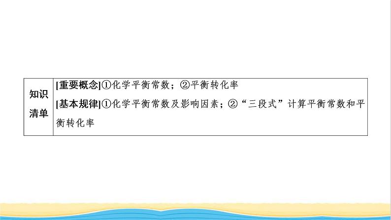 高考化学一轮复习第7章化学反应速率和化学平衡第3讲化学平衡常数及平衡转化率课件02