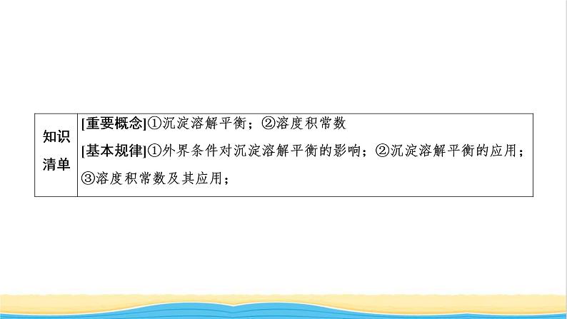 高考化学一轮复习第8章水溶液中的离子平衡第6讲难溶电解质的溶解平衡课件02