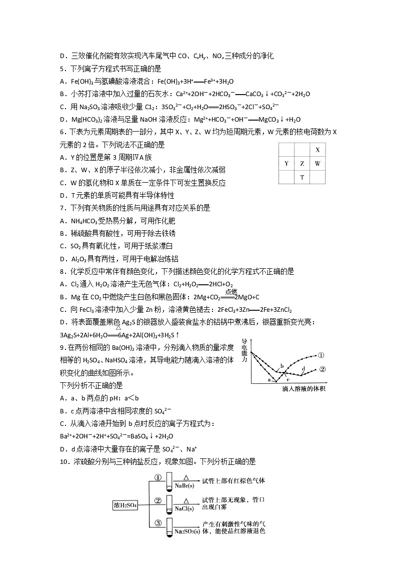 2022届山东省泰安市高三上学期期中统考化学试题含答案第2页
