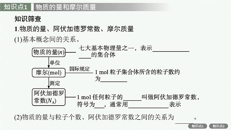 人教版新高考化学一轮复习课件--　物质的量　气体摩尔体积第6页