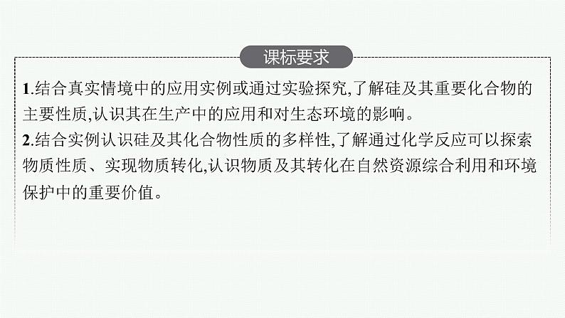 人教版新高考化学一轮复习课件--无机非金属材料02