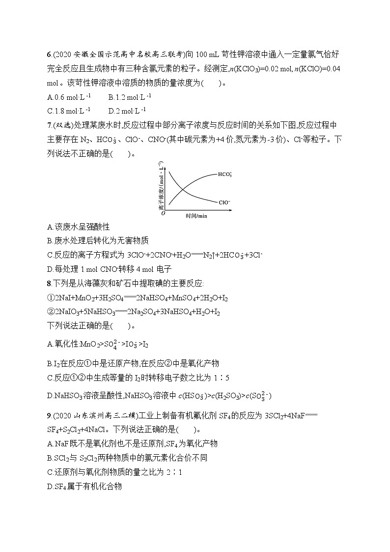 人教版新高考化学一轮复习训练-　氧化还原反应第2页