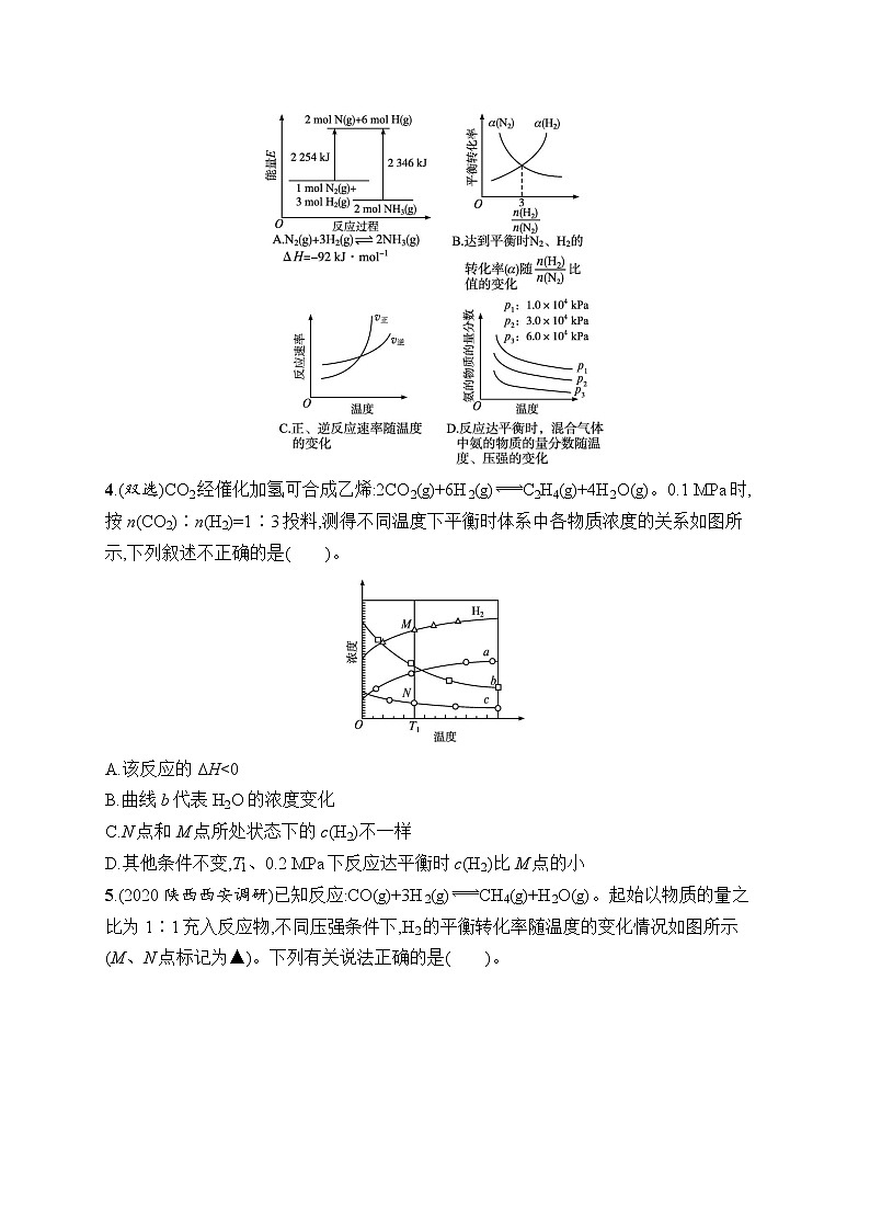 人教版新高考化学一轮复习训练-化学反应的方向、限度第2页