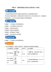 专题36  物质的制备及实验方案的设计与评价  常考点归纳与变式演练 学案  高中化学 二轮复习 人教版（2022年）